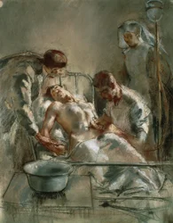 Salininfusion - Ein Vorfall im Britischen Rotkreuz-Krankenhaus, Arc-en-Barrois, 1915